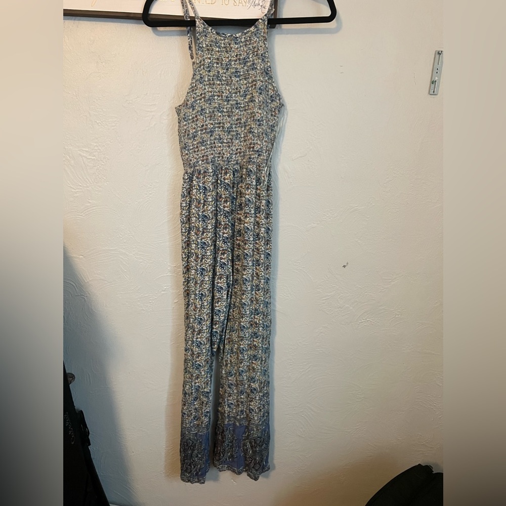Printed Flare Leg Jumpsuit